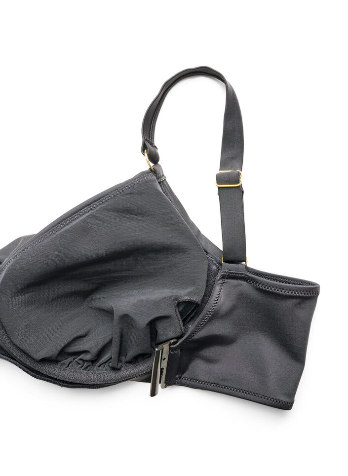 Bikiniliivit kaarituella ja kullanv&auml;risell&auml; yksityiskohdalla, Musta, Packshot image number 3