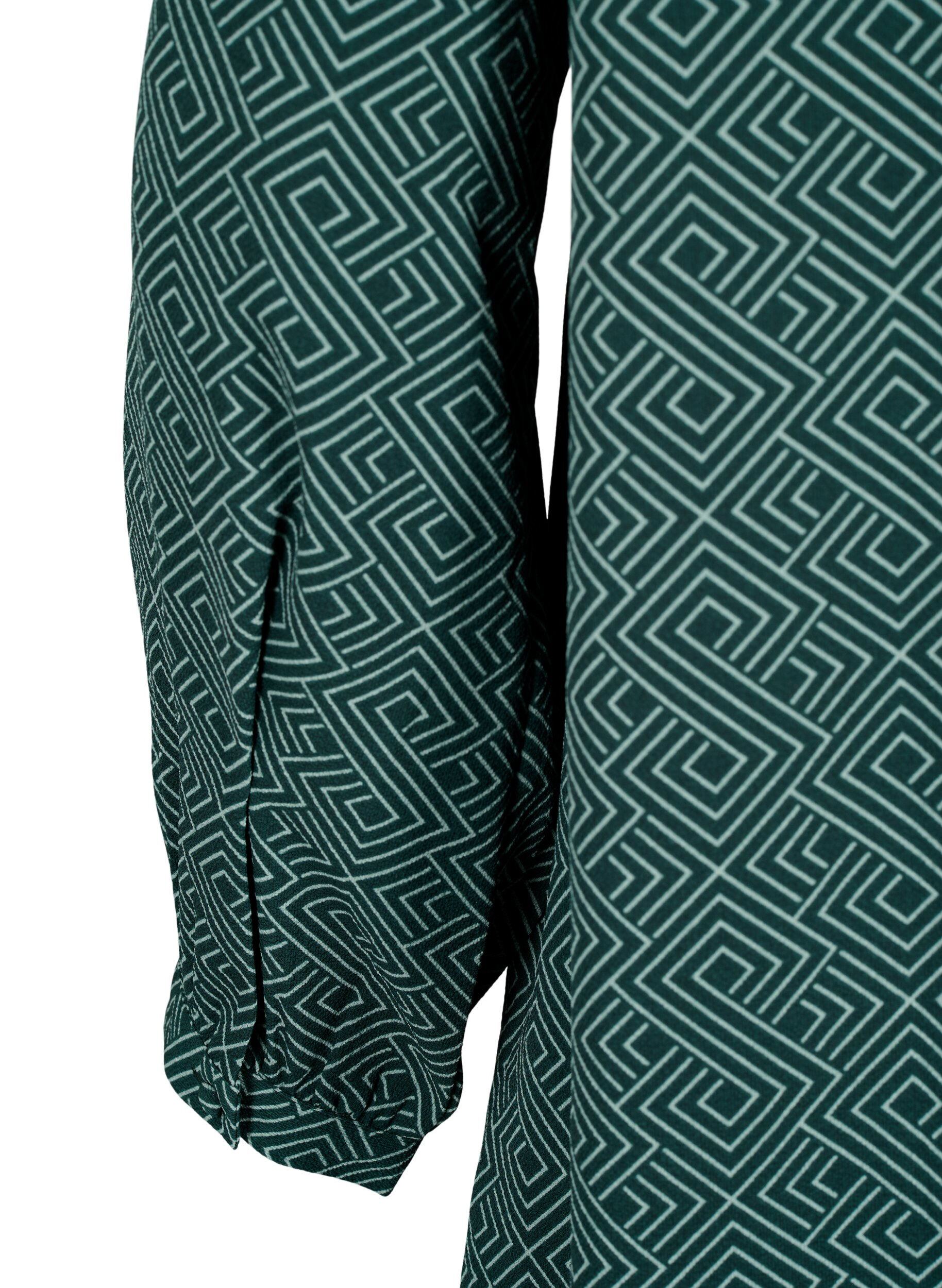 Zizzi V-kauluksellinen mekko kuviolla, Scarab Graphic AOP, Packshot image number 3