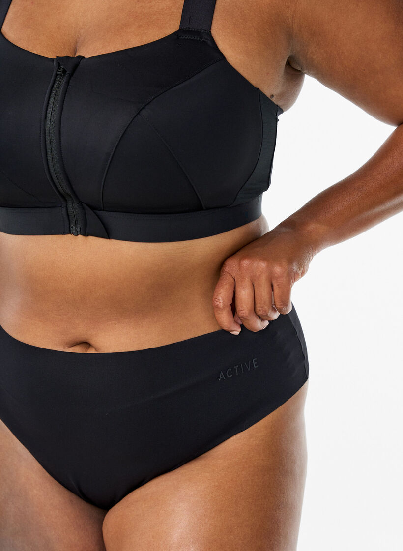 2-pack näkymättömiä G-string harjoitusstringejä, Musta, Model image number 2