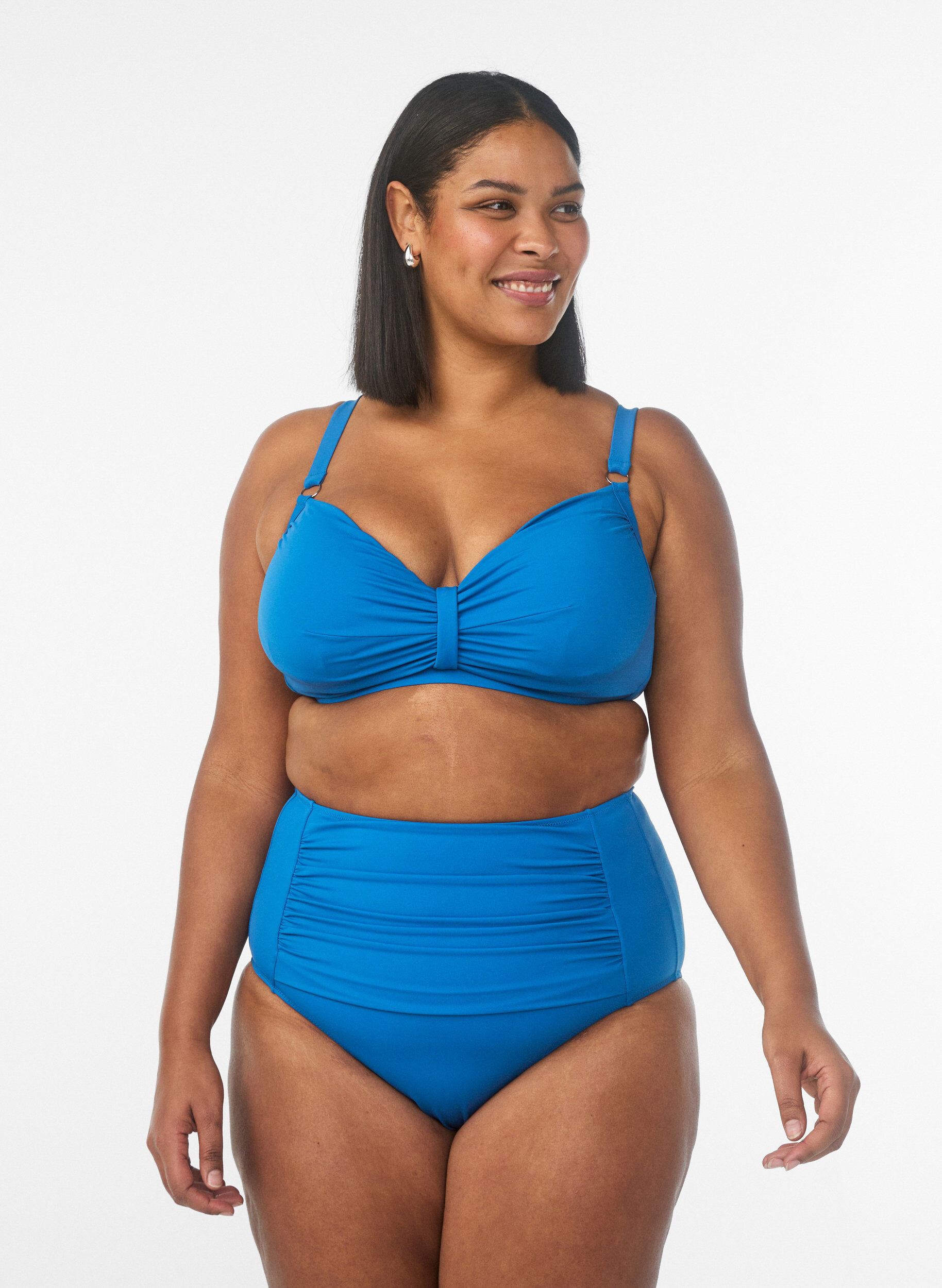 Korkeavy&ouml;t&auml;r&ouml;inen bikinialaosa, Sininen, Model