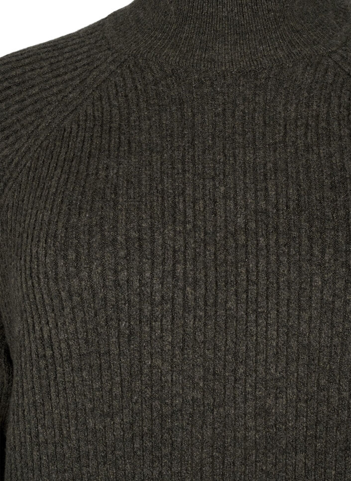 Pitkähihainen neulemekko, jossa on korkea kaulus, Sea Turtle Mel., Packshot image number 2