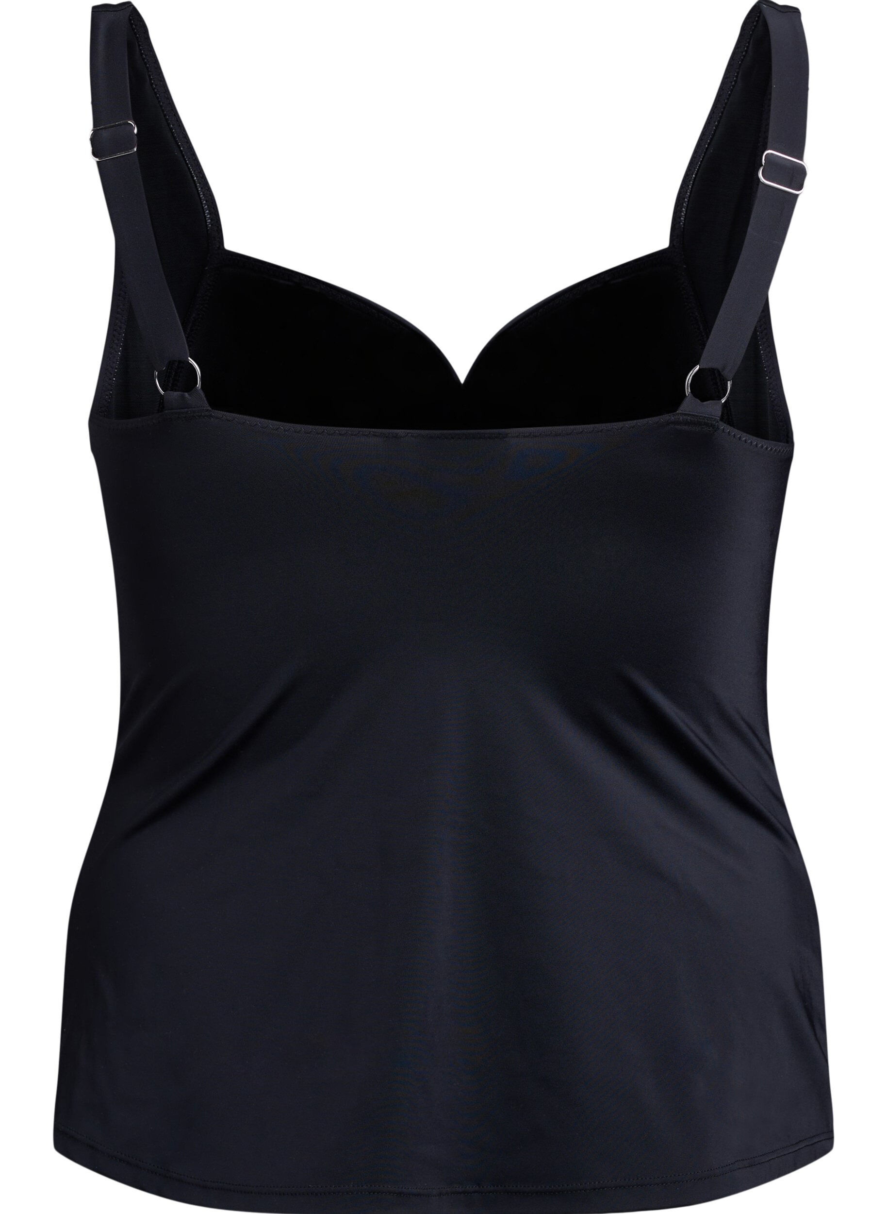 ZizziTankini laskoksilla, Musta, Packshot image number 1