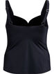 Tankini laskoksilla, Musta, Packshot image number 1