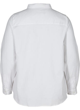 Pitkähihainen paita puuvillasta , Bright White, Packshot image number 1