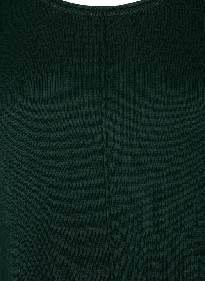 Neule puuvillaviskoosisekoitteesta, Vihre&auml;, Packshot image number 2