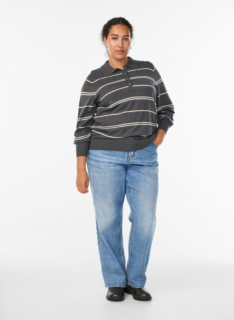 Neulepusero kauluksella, Vihreä, Model image number 1