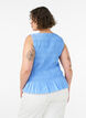 Smokkitoppi venep&auml;&auml;ntiell&auml; ja peplum-helmalla, Sininen, Model image number 2