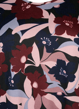 Kukallinen pusero, jossa on pitkät hihat, Black Rose Flower, Packshot image number 2