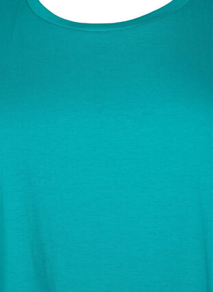Lyhythihainen t-paita puuvillasekoitteesta, Teal Blue, Packshot image number 2