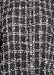 Ruudullinen liivi koristeellisilla napeilla, Musta, Packshot image number 2