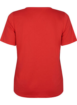 FLASH - T-paita v-pääntiellä, High Risk Red, Packshot image number 1