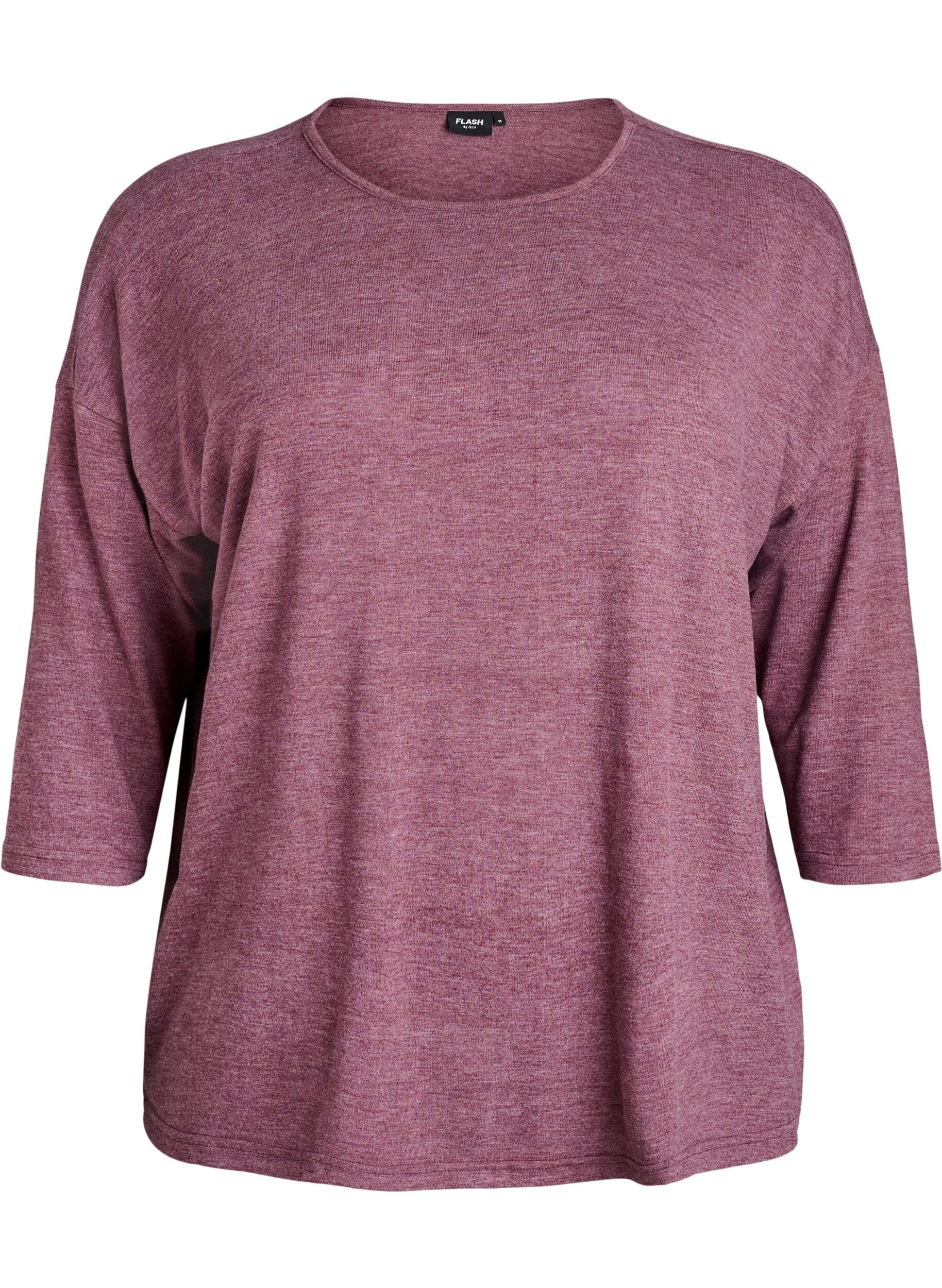 ZizziJersey -pusero 3/4-hihoilla, Punainen, Packshot image number 0