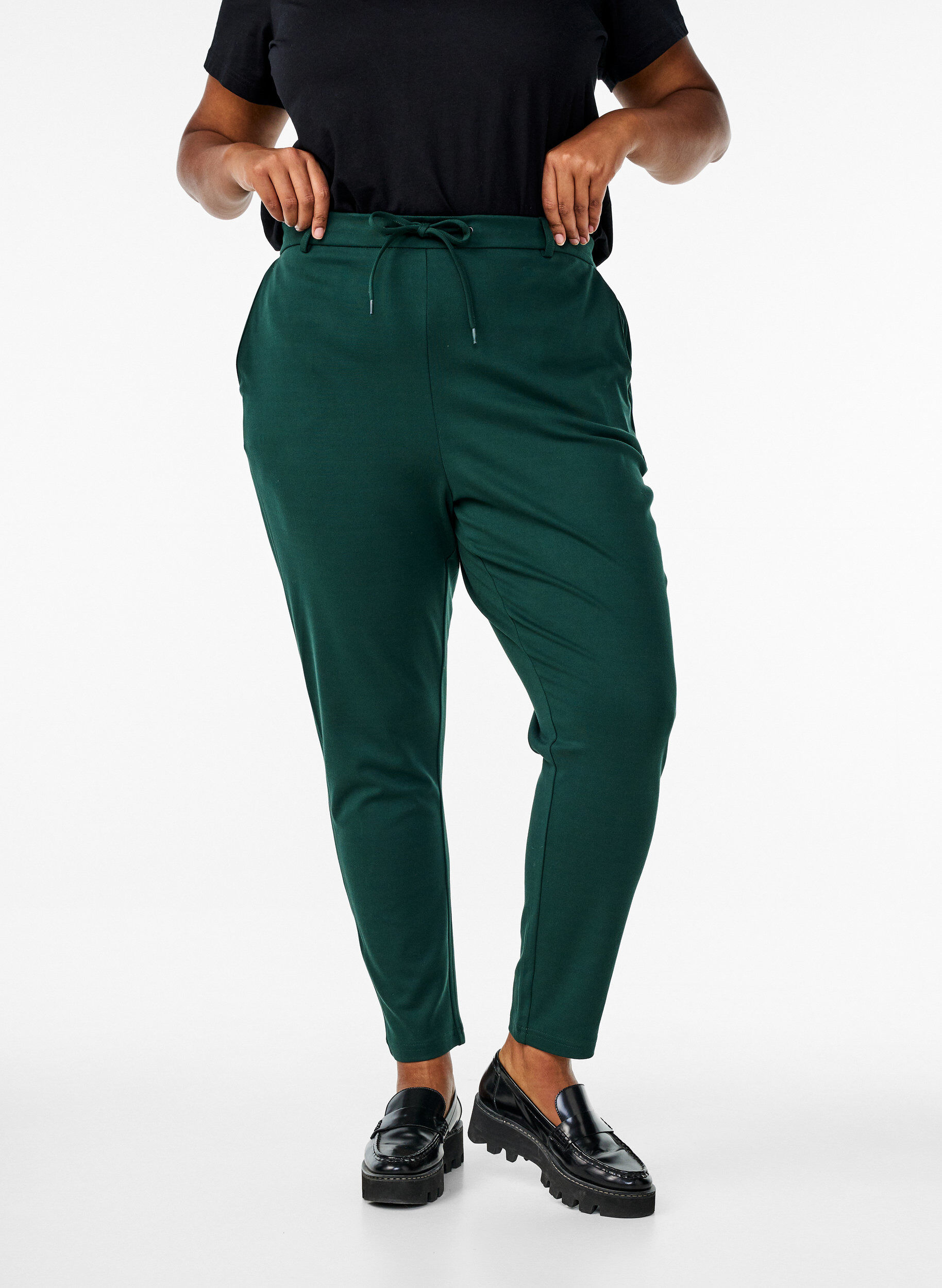 ZizziCropped Maddison-housut, Vihre&auml;, Model image number 2