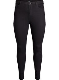 Amy korkea vy&ouml;t&auml;r&ouml;iset super slim fit -farkut, Musta