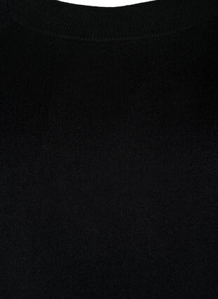 Neule viskoosisekoitteesta sivuhalkiolla	, Black, Packshot image number 2