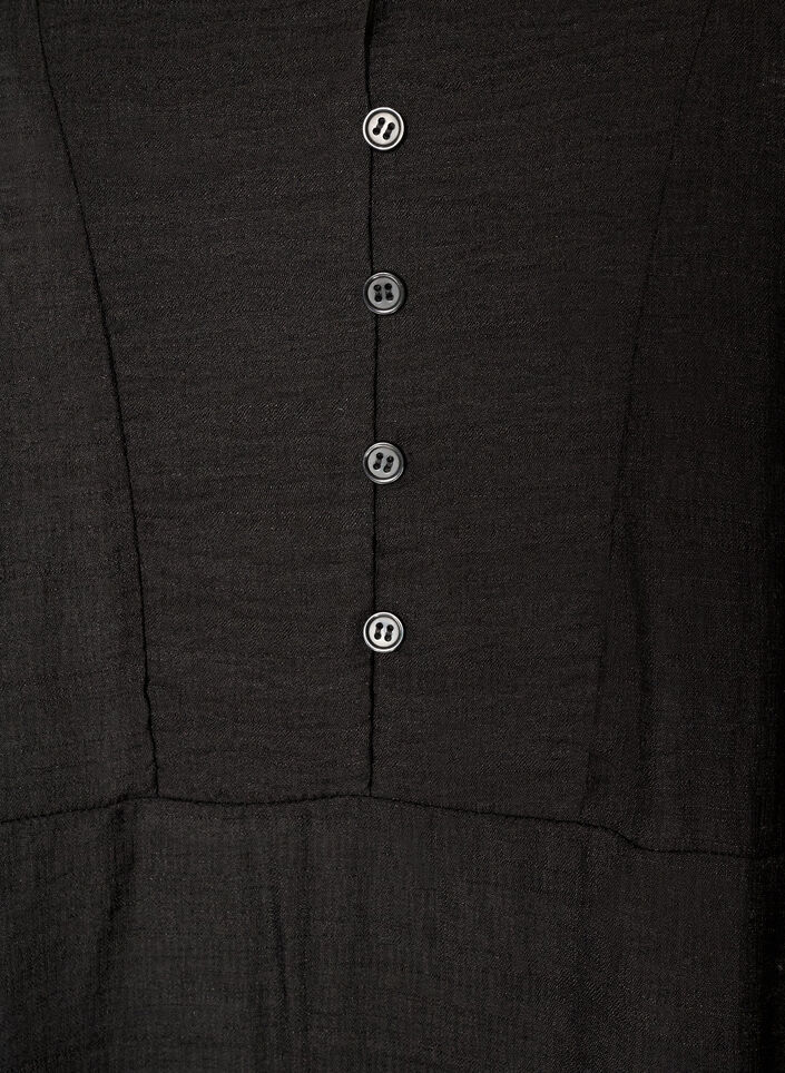 Viskoosimekko kirjailuilla ja kerrostetuilla r&ouml;yhel&ouml;ill&auml;, Musta, Packshot image number 2