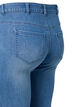 Kropatut Emily farkut kirjailulla, Blue denim, Packshot image number 3