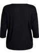 Jersey -pusero 3/4-hihoilla, Musta, Packshot image number 1
