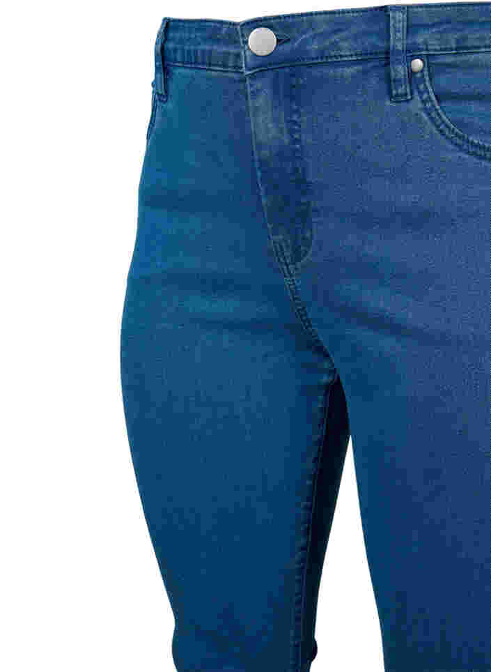 Korkeavyötäröiset super slim Amy-farkut, Mid Blue, Packshot image number 2