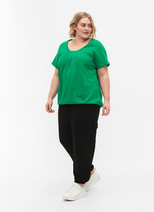 Lyhythihainen puuvillainen t-paita, Jolly Green, Model image number 2