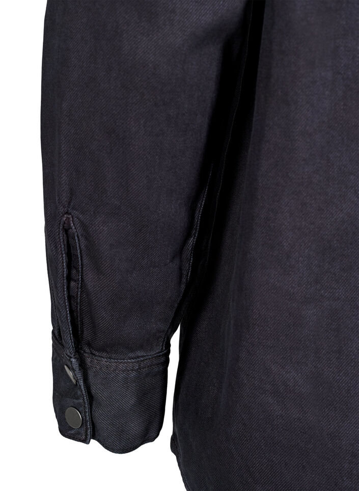 Farkkupaita rintataskuilla, Musta, Packshot image number 3