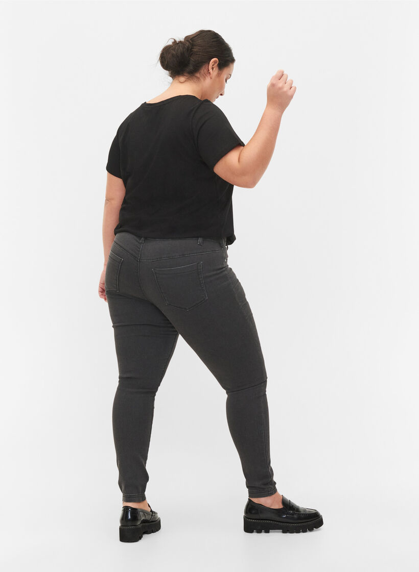 Jeggingsit puuvillasekoitteesta, Grey Denim, Model image number 1