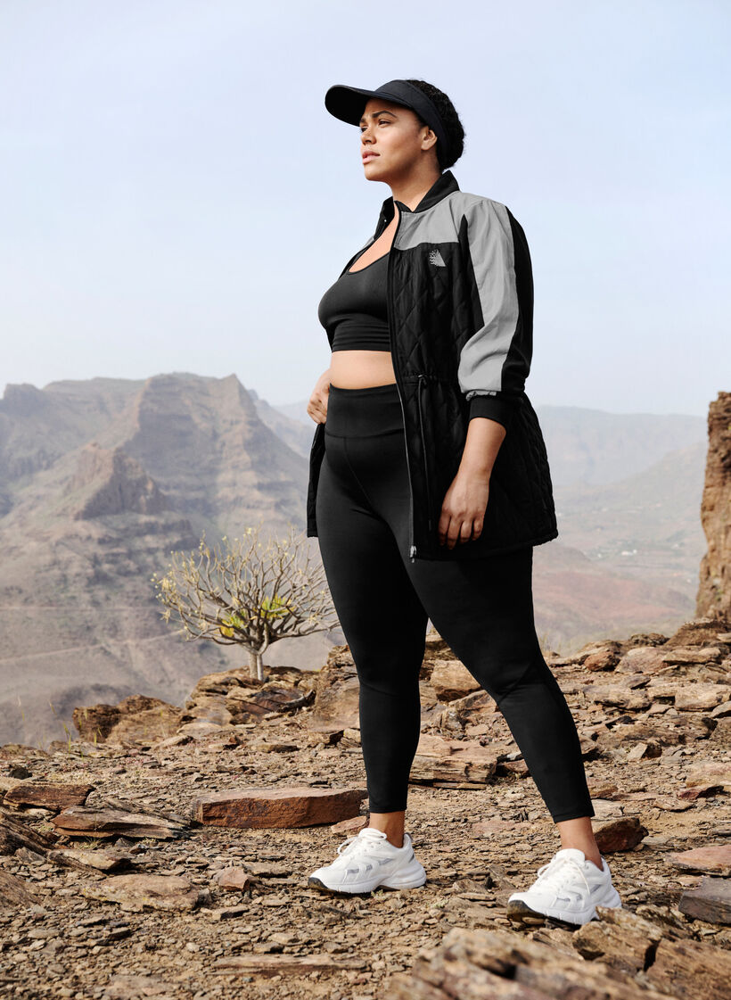 Heijastava urheilutakki säädettävällä vyötäröllä, Black w. Reflex, Image image number 1