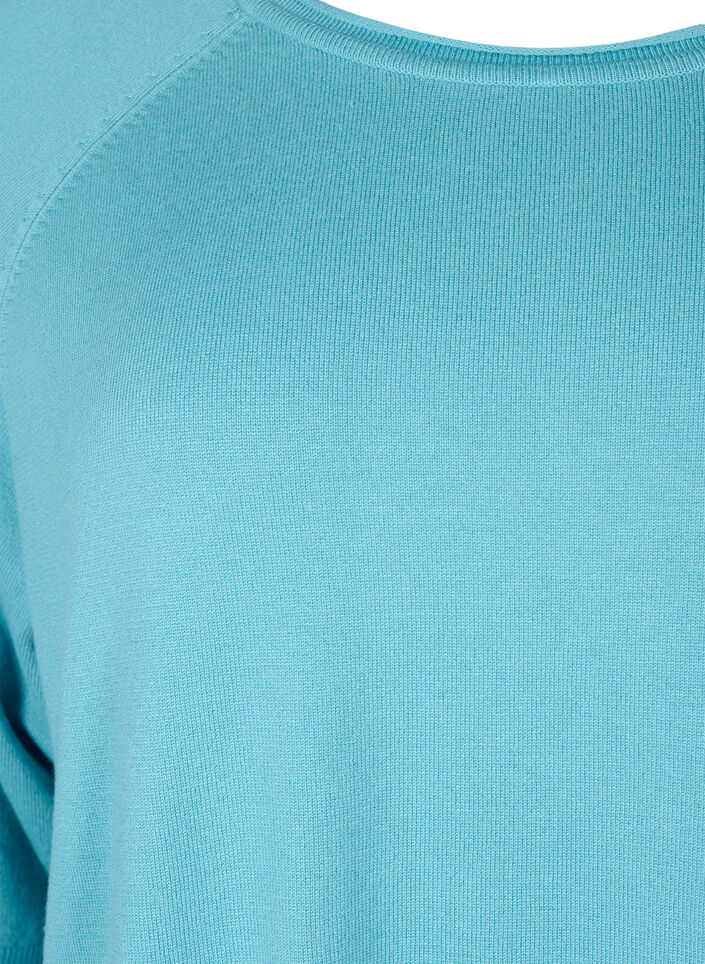 Viskoosineulepusero, jossa on 3/4-pituiset hihat, Reef Waters, Packshot image number 2