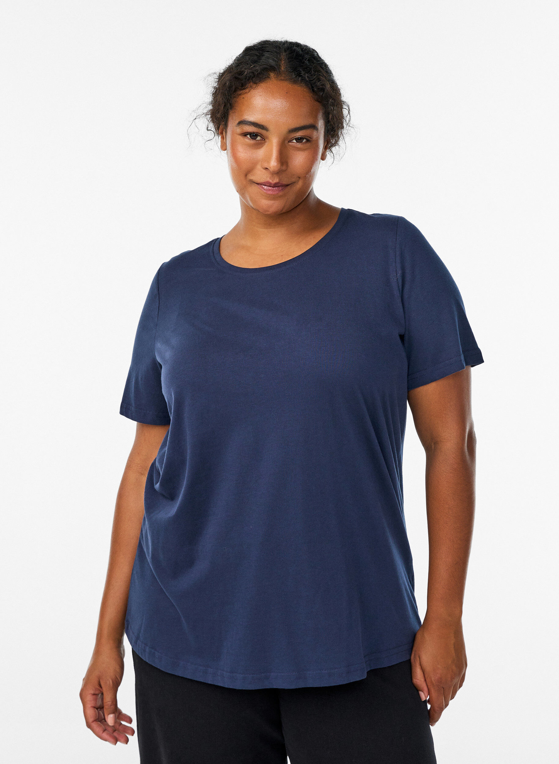 ZizziT-paita printill&auml;, Sininen, Model image number 0