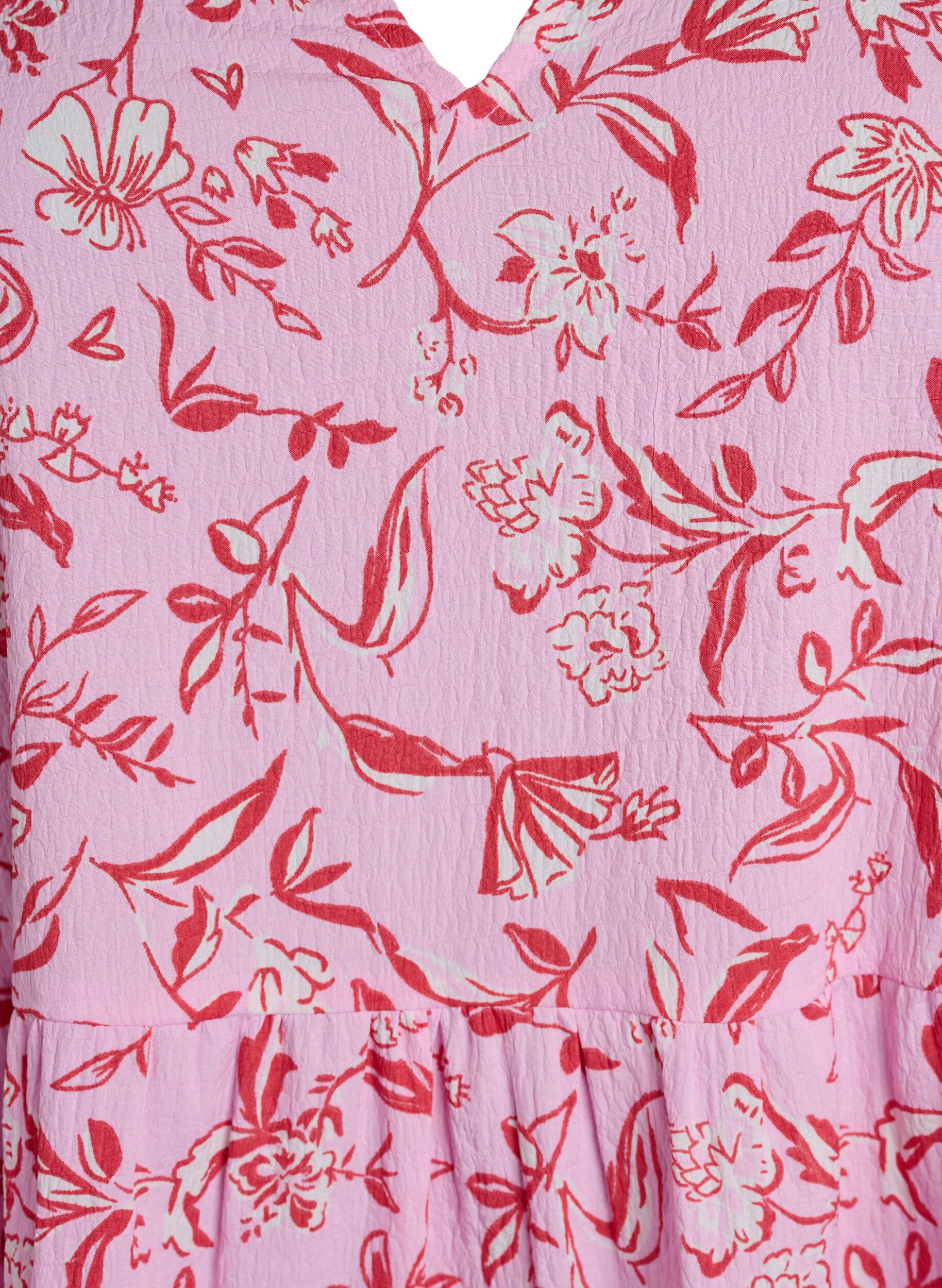 Zizzi Lyhyt A-linjainen mekko, Violetti, Packshot image number 2