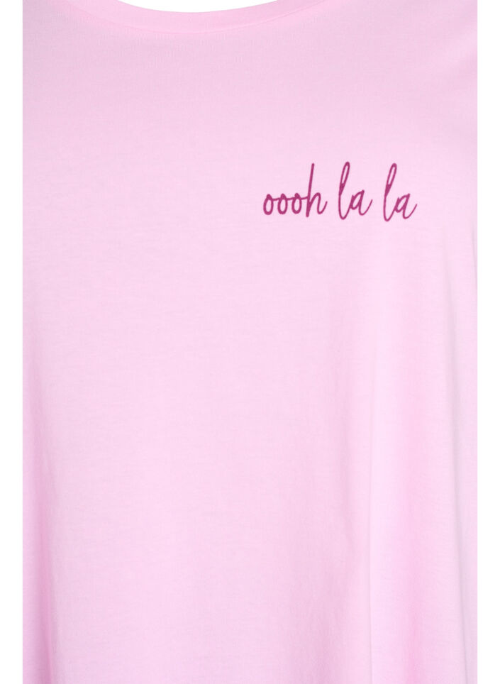 Lyhythihainen y&ouml;paita luomupuuvillaa, Vaaleanpunainen, Packshot image number 2