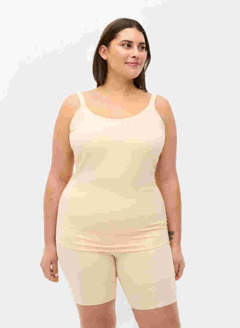 Kevyt shapewear-toppi säädettävillä olkaimilla , Nude, Model image number 0