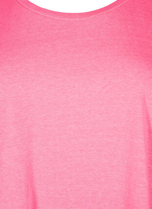 Neonvärinen puuvillainen t-paita, Neon pink, Packshot image number 2