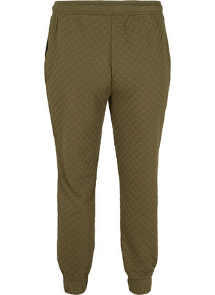 Kuvioidut housut nyörillä ja taskuilla, Ivy Green, Packshot image number 1