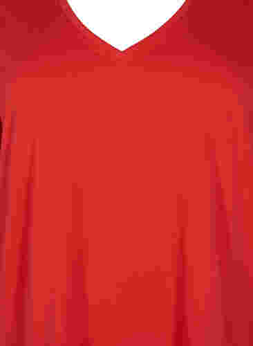 FLASH - T-paita v-pääntiellä, High Risk Red, Packshot image number 2
