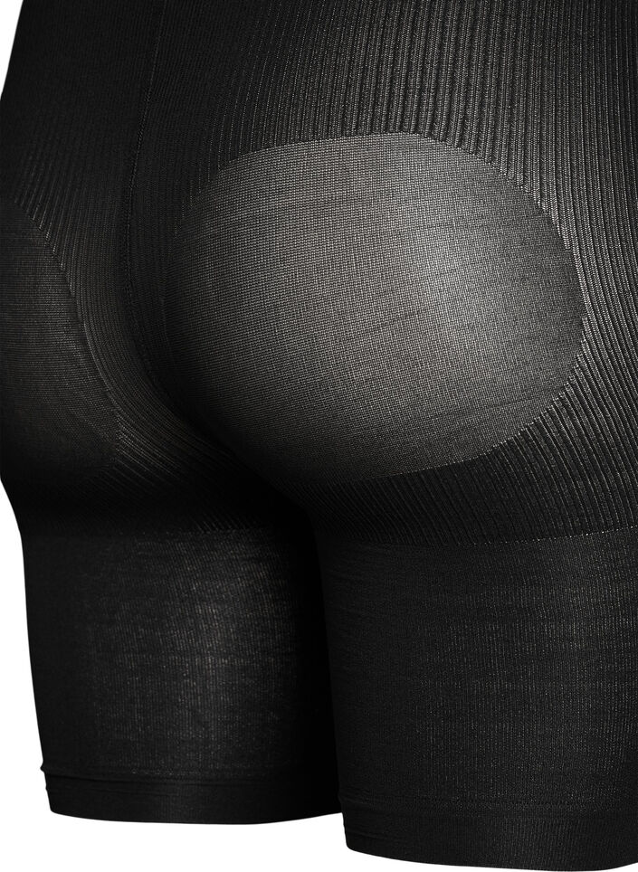 2 kpl push-up -shortsit 60 denierill&auml; ja muotoilevalla vaikutuksella, Musta, Packshot image number 3