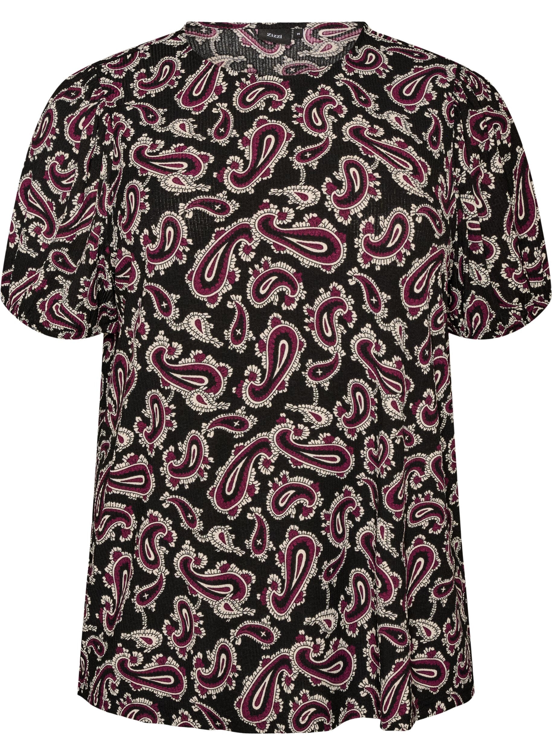 Pitk&auml;hihainen pusero paisley-kuosilla