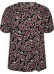 Pitk&auml;hihainen pusero paisley-kuosilla, Tumma Bordeaux, Packshot image number 0