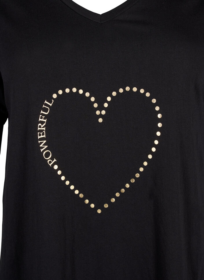 Luomupuuvillasta valmistettu v-aukkoinen y&ouml;paita, , Packshot image number 2