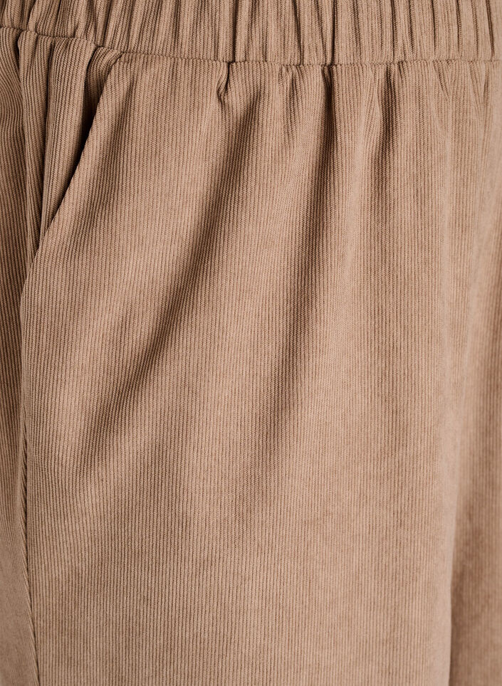 Samettihousut leveillä lahkeilla, Ruskea, Packshot