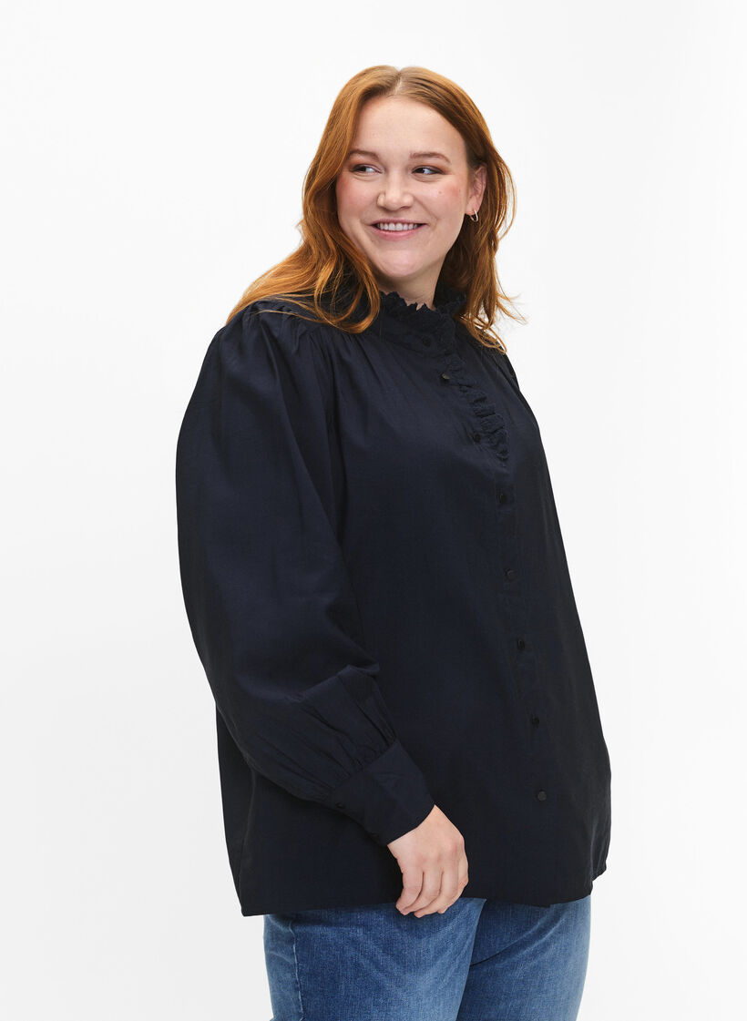 Viskoosipaitapusero Pusero, Sky Captain, Model image number 0