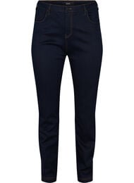 Slim fit Emily-farkut normaalilla vy&ouml;t&auml;r&ouml;ll&auml;, Sininen