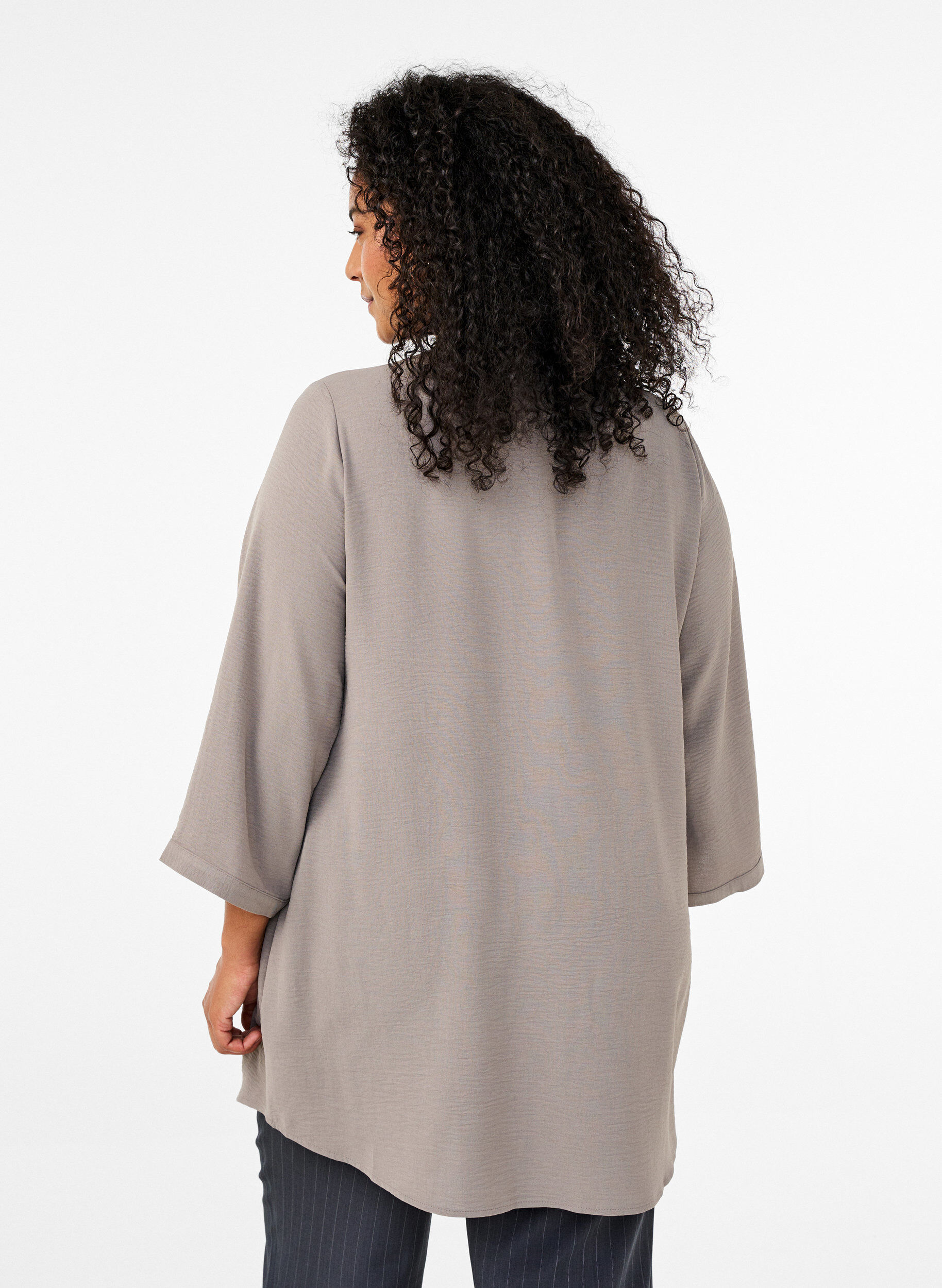 ZizziTunika 3/4-hihoilla, Beige, Model image number 2