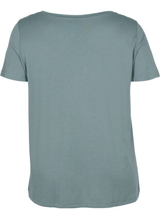 Lyhythihainen t-paita säädettävällä helmalla, Balsam Green, Packshot image number 1