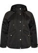 Topattu parka irrotettavalla hupulla, Musta, Packshot image number 0