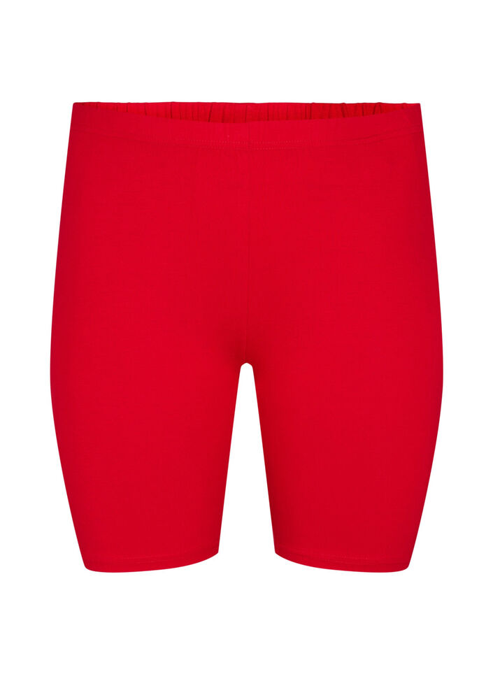 Yksiv&auml;riset perus py&ouml;r&auml;ilyshortsit , Punainen, Packshot image number 0
