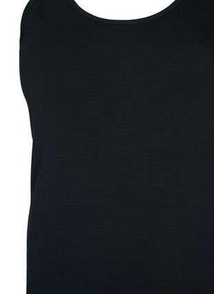 Yksivärinen perus paita puuvillasta, Black, Packshot image number 2