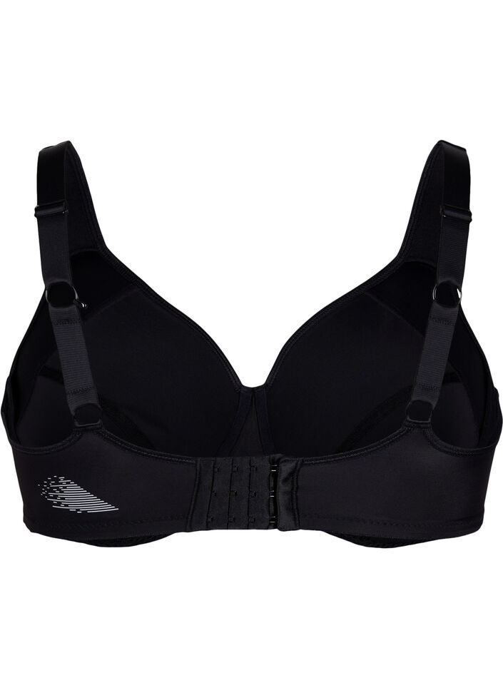 CORE, HIGH SUPPORT WIRE BRA - Kaarituelliset urheilurintaliivit, Musta, Packshot image number 1