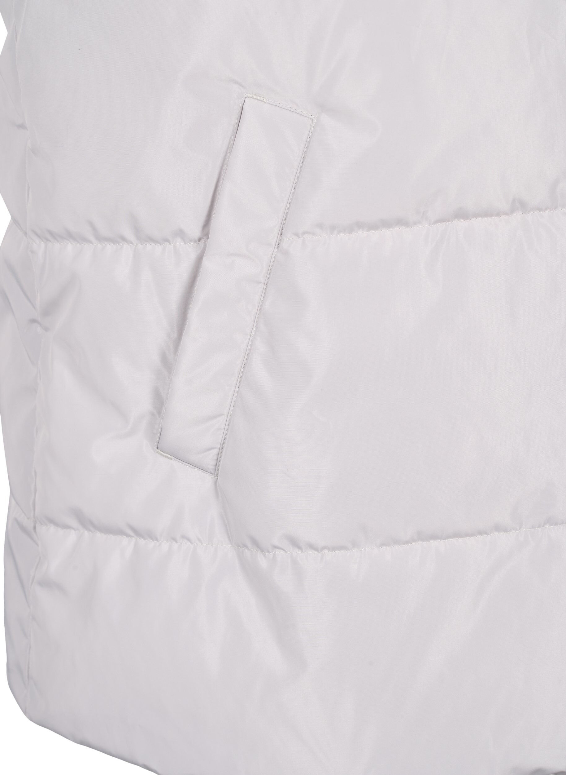 Zizzi Urheilullinen liivi, jossa korkea kaulus ja taskut, Pearl Blue, Packshot image number 3