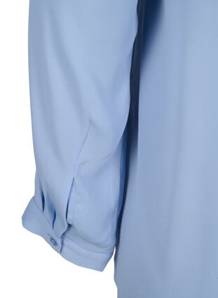 Yksivärinen paita v-pääntiellä, Serenity, Packshot image number 3